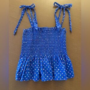 Lilly Pulitzer Smocked Peplum Top